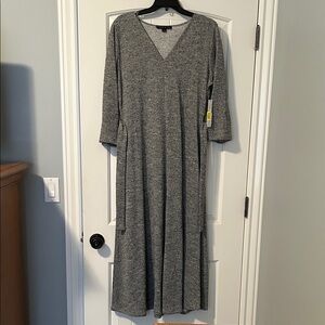 Preston & York Heather Gray Long Sleeve Dress